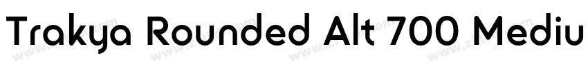 Trakya Rounded Alt 700 Medium字体转换